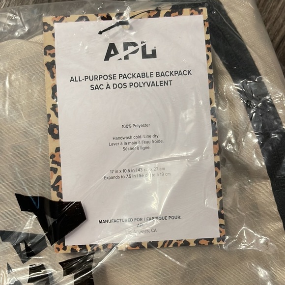 APL All-Purpose Packable Backpack - Cheetah Print - Picture 11 of 12